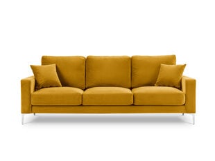 Трехместный диван Kooko Home Lyrique, желтый цена и информация | Диваны | 220.lv