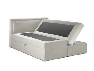 Кровать Mazzini Beds Yucca 200x200 см, бежевая цена и информация | Кровати | 220.lv