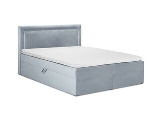 Кровать Mazzini Beds Yucca 200x200см, светло-синяя цена и информация | Кровати | 220.lv
