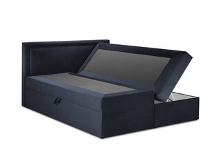 Кровать Mazzini Beds Yucca 200x200cm, темно-синяя цена и информация | Кровати | 220.lv