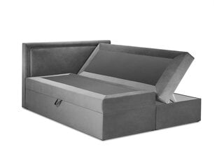 Кровать Mazzini Beds Yucca 200x200 см, темно-серая цена и информация | Кровати | 220.lv