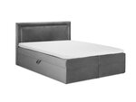 Кровать Mazzini Beds Yucca 200x200 см, темно-серая