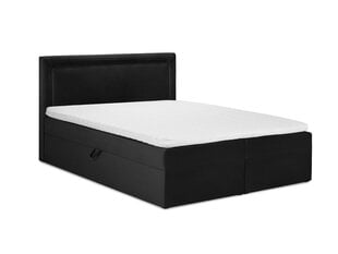 Кровать Mazzini Beds Yucca 200x200 см, черная цена и информация | Кровати | 220.lv