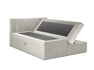 Кровать Mazzini Beds Afra 200x200 см, бежевая цена и информация | Кровати | 220.lv