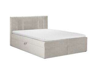 Кровать Mazzini Beds Afra 200x200 см, бежевая цена и информация | Кровати | 220.lv