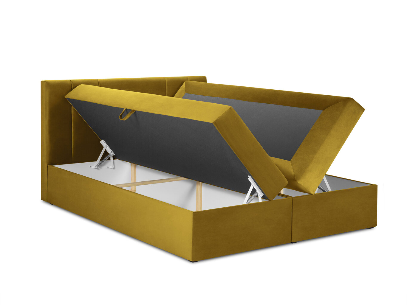 Gulta Mazzini Beds Afra 200x200 cm, dzeltena cena un informācija | Gultas | 220.lv