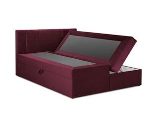 Кровать Mazzini Beds Afra 200x200 см, красная цена и информация | Кровати | 220.lv
