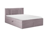 Кровать Mazzini Beds Afra 200x200 см, розовая