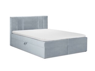 Кровать Mazzini Beds Afra 200x200 см, светло-синяя цена и информация | Кровати | 220.lv