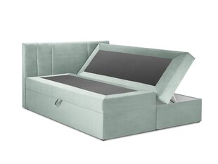 Кровать Mazzini Beds Afra 200x200 см, светло-зеленая цена и информация | Кровати | 220.lv