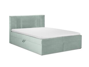 Кровать Mazzini Beds Afra 200x200 см, светло-зеленая цена и информация | Кровати | 220.lv