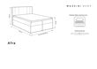 Gulta Mazzini Beds Afra 200x200 cm, pelēka цена и информация | Gultas | 220.lv