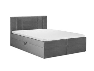Кровать Mazzini Beds Afra 200x200 см, серая цена и информация | Кровати | 220.lv