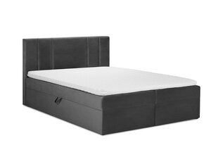 Кровать Mazzini Beds Afra 200x200 см, темно-серая цена и информация | Кровати | 220.lv