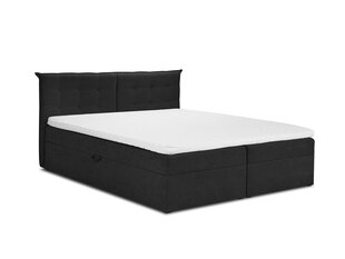 Кровать Mazzini Beds Echaveria 200x200 см, черная цена и информация | Кровати | 220.lv