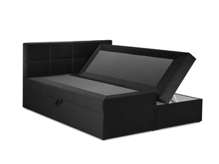 Кровать Mazzini Beds Mimicry 200x200 см, черная цена и информация | Кровати | 220.lv