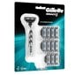 Komplekts Gillette Mach3: skuveklis, 1 gab. + Skuvekļu galviņas, 12 gab. цена и информация | Skūšanās piederumi, kosmētika | 220.lv