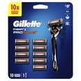 Komplekts Gillette Fusion 5 Proglide: skuveklis, 1 gab. + skūšanas galviņa, 10 gab.