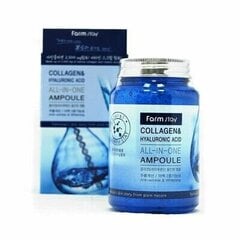 Ampulu serums ar hialuronskābi un kolagēnu FARM STAY 250ml цена и информация | Сыворотки для лица, масла | 220.lv