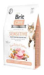 Brit Care Cat Grain-Free Sensitive Healthy Digestion полноценный корм для кошек 7кг цена и информация | Сухой корм для кошек | 220.lv