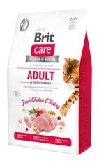 Brit Care Cat Grain-Free Adult Activity Support полноценный корм для кошек 0,4кг цена и информация | Сухой корм для кошек | 220.lv
