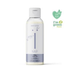 Piena eļļa vannai Naïf Baby & Kids Care - mīkstā eļļa vannai visiem ādas tipiem 100 ml cena un informācija | Bērnu kosmētika, līdzekļi jaunajām māmiņām | 220.lv