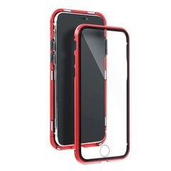 Case iPhone 12 / 12 Pro vāciņš Magneto 360 aizsardzībai, caurspīdīgs / sarkans cena un informācija | Telefonu vāciņi, maciņi | 220.lv