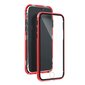 Case iPhone 12 / 12 Pro vāciņš Magneto 360 aizsardzībai, caurspīdīgs / sarkans цена и информация | Telefonu vāciņi, maciņi | 220.lv