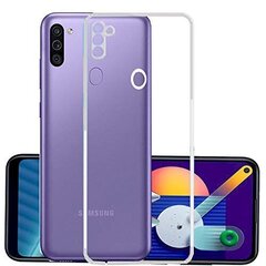 Защитный силиконовый чехол Fusion Ultra Back для Samsung M115 Galaxy M11, 1 мм, прозрачный цена и информация | Чехлы для телефонов | 220.lv