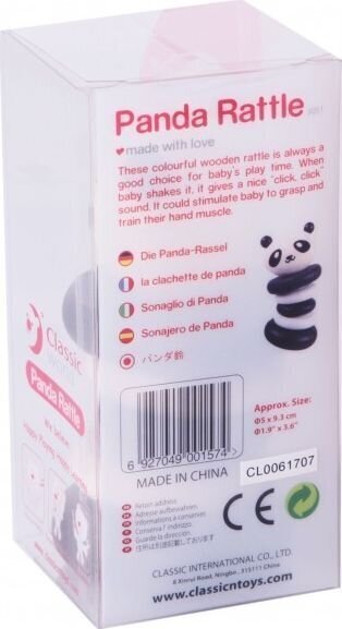 Graboša koka rotaļlieta Panda цена и информация | Rotaļlietas zīdaiņiem | 220.lv