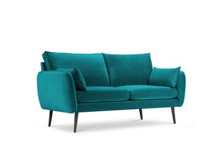 Двухместный диван Kooko Home Lento, синий/черный цена и информация | Диваны | 220.lv