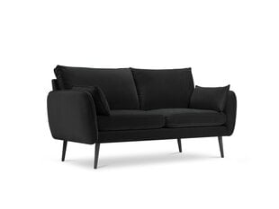 Divvietīgs dīvāns Kooko Home Lento, melns cena un informācija | Dīvāni | 220.lv