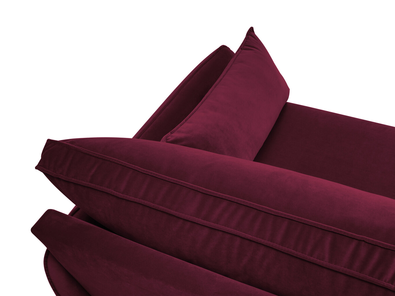 Trīsvietīgs dīvāns Kooko Home Lento, sarkans cena un informācija | Dīvāni | 220.lv
