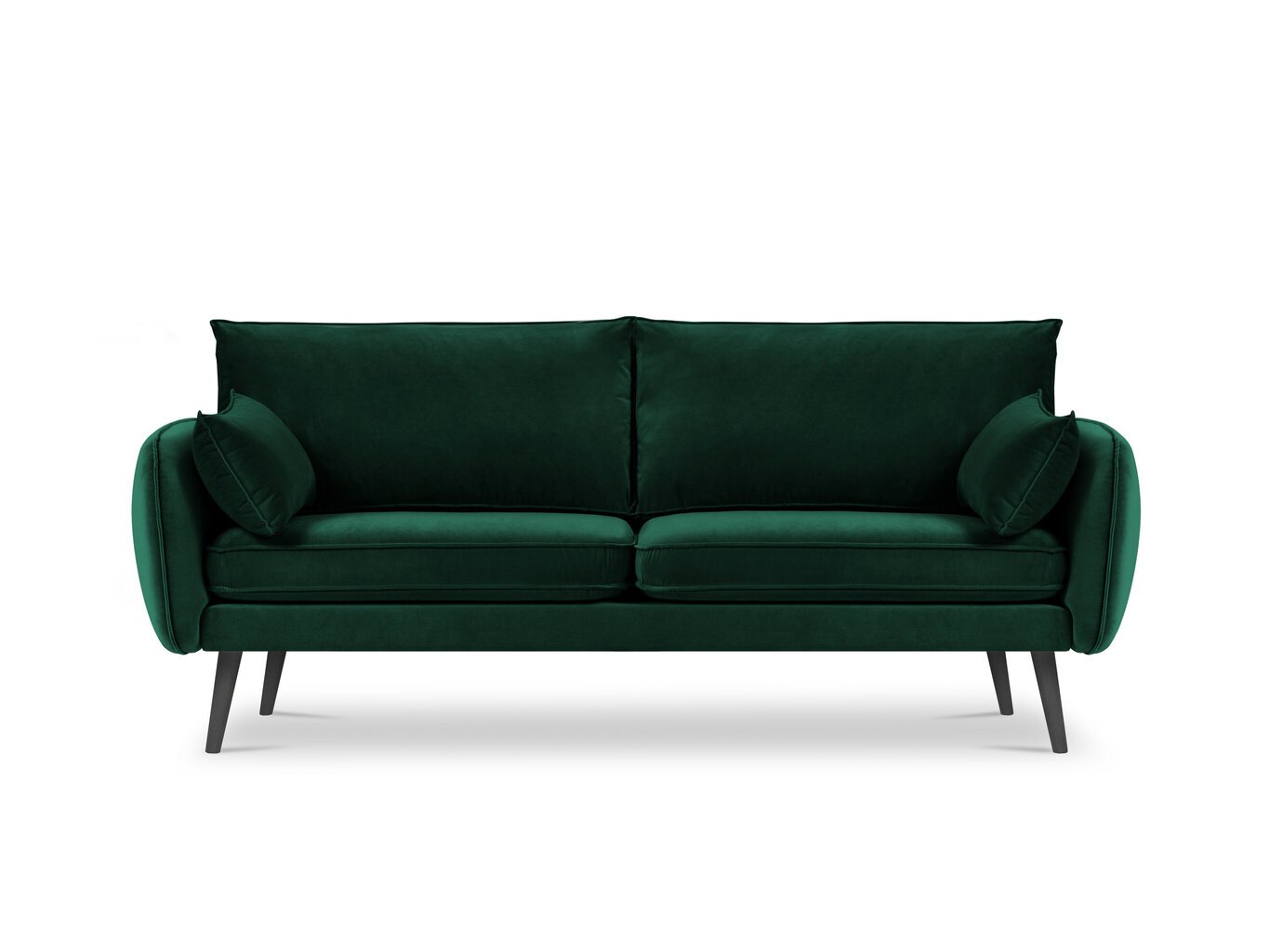 Četrvietīgs dīvāns Kooko Home Lento, tumši zaļš cena un informācija | Dīvāni | 220.lv