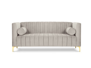 Divvietīgs dīvāns Kooko Home Tutti, smilškrāsas/zelta krāsas cena un informācija | Dīvāni | 220.lv