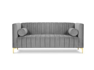 Двухместный диван Kooko Home Tutti, серый/золотистый цена и информация | Диваны | 220.lv