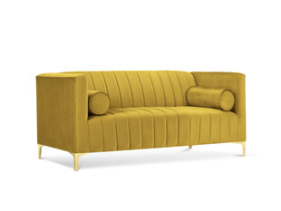 Divvietīgs dīvāns Kooko Home Tutti, dzeltens/zeltainas krāsas cena un informācija | Dīvāni | 220.lv