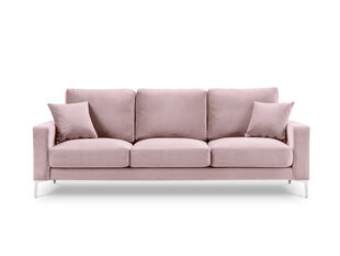 Trīsvietīgs dīvāns Kooko Home Lyrique, rozā cena un informācija | Dīvāni | 220.lv