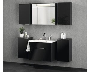 Верхний шкафчик для ванной Kara 1D, тёмно-серый цена и информация | Шкафчики для ванной | 220.lv
