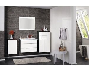 Шкафчик для ванной комнаты Fackelmann Kara Midi, темно-серый/белый цена и информация | Шкафчики для ванной | 220.lv