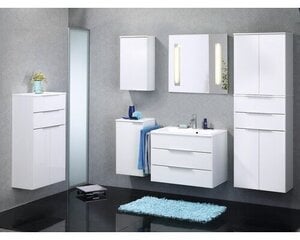 Нижний шкафчик для ванной комнаты Fackelmann Kara 2S, белый цена и информация | Шкафчики для ванной | 220.lv