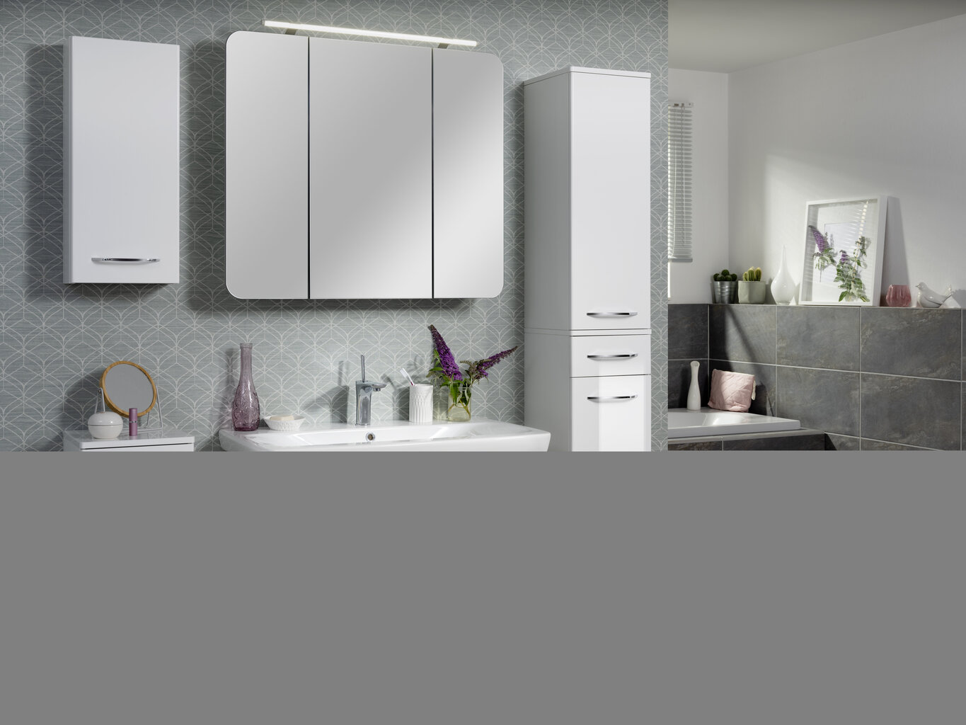 Apakšējais vannas istabas skapītis Fackelmann Milano, balts цена и информация | Vannas istabas skapīši | 220.lv