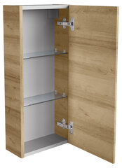 Верхний шкафчик для ванной комнаты Fackelmann Milano1D, коричневый цвет цена и информация | Шкафчики для ванной | 220.lv