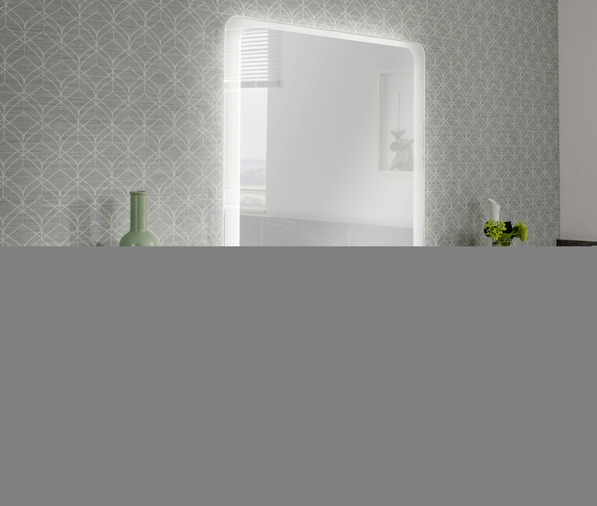 Apakšējais vannas istabas skapītis Fackelmann Milano D-Midi 2T, gaiši brūns/balts cena un informācija | Vannas istabas skapīši | 220.lv