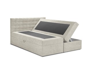 Кровать Mazzini Beds Jade 200x200 см, бежевая цена и информация | Кровати | 220.lv