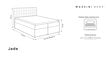 Gulta Mazzini Beds Jade 200x200 cm, gaiši pelēka cena un informācija | Gultas | 220.lv
