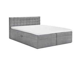 Кровать Mazzini Beds Jade 200x200 см, серая цена и информация | Кровати | 220.lv