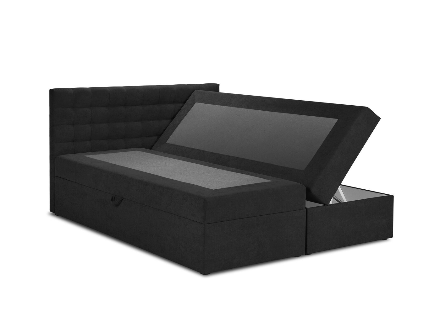 Gulta Mazzini Beds Jade 200x200 cm, melna cena un informācija | Gultas | 220.lv