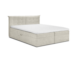 Кровать Mazzini Beds Echaveria 200x200 см, бежевая цена и информация | Кровати | 220.lv