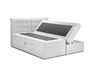 Кровать Mazzini Кровати Echaveria 200x200 см, светло-серая цена и информация | Кровати | 220.lv